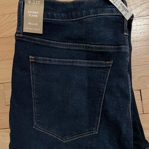 Madewell Tall skinny flare jean in Colleton Wash